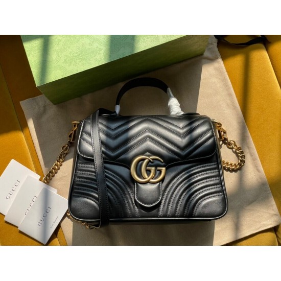 GG MARMONT SMALL TOP HANDLE BAG  498110