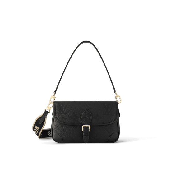 Louis Vuitton Diane M46386 Monogram Empreinte Leather Black