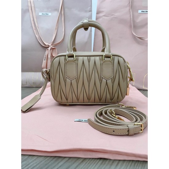 MIUMIU Arcadie Matelassé Nappa Leather Bag 5BB123