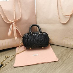 MIUMIU Wander Matelassé Nappa Leather Hobo Mini Bag 5BP077