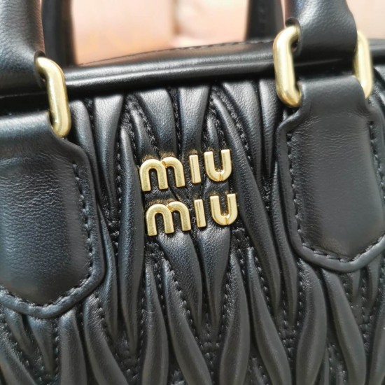 MIUMIU Wander Matelassé Nappa Leather Hobo Mini Bag 5BP077