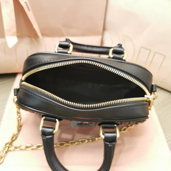 MIUMIU Wander Matelassé Nappa Leather Hobo Mini Bag 5BP077