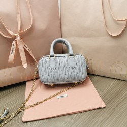 MIUMIU Wander Matelassé Nappa Leather Hobo Mini Bag 5BP077