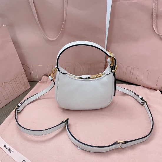 MIUMIU Patent Leather Crescent Bag 5BP084