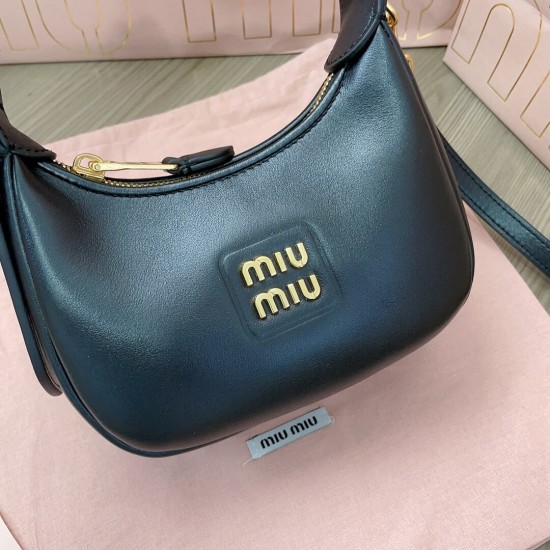 MIUMIU Patent Leather Crescent Bag 5BP084