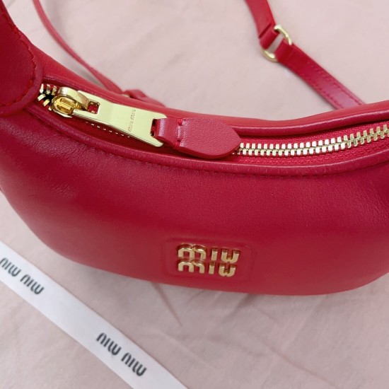 MIUMIU Patent Leather Crescent Bag 5BP084