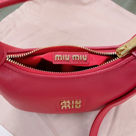 MIUMIU Patent Leather Crescent Bag 5BP084