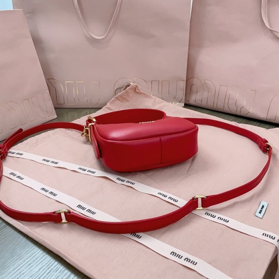 MIUMIU Patent Leather Crescent Bag 5BP084