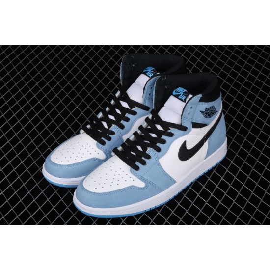 AIR JORDAN 1 RETRO HIGH WHITE UNIVERSITY BLUE BLACK