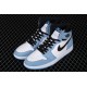 AIR JORDAN 1 RETRO HIGH WHITE UNIVERSITY BLUE BLACK