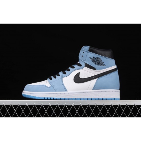 AIR JORDAN 1 RETRO HIGH WHITE UNIVERSITY BLUE BLACK