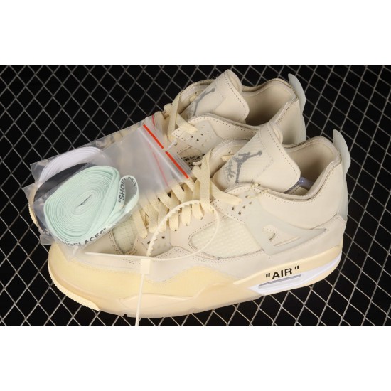 AIR JORDAN 4 RETRO OFF-WHITE SAIL WOMENS