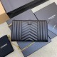  YSL Grained Leather Envelope Bag 620280