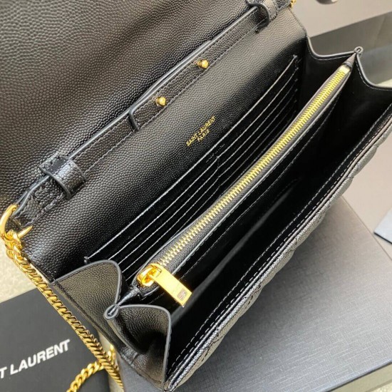  YSL Grained Leather Envelope Bag 620280