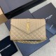  YSL Grained Leather Envelope Bag 620280