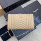  YSL Grained Leather Envelope Bag 620280