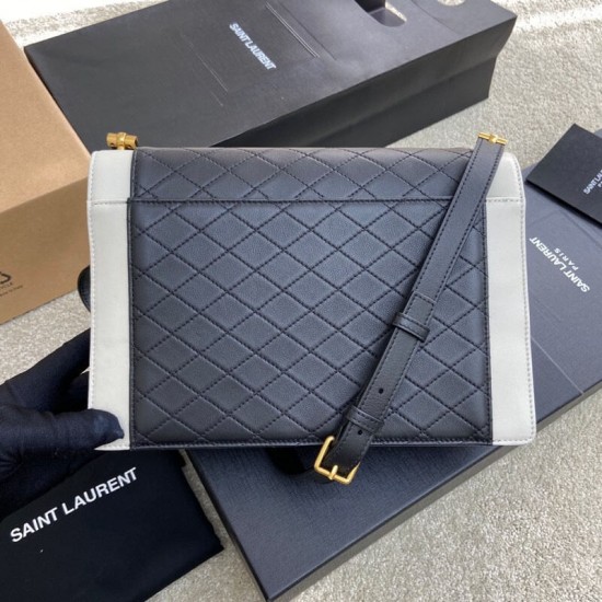 YSL Gaby Quilted Lambskin Flap Bag 668863