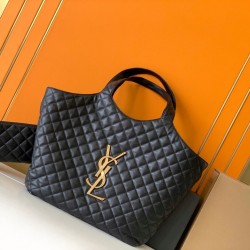 YSL ICARE SHOPPING BAG IN QUILTED LAMBSKIN 698651