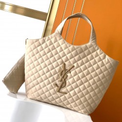 YSL ICARE SHOPPING BAG IN QUILTED LAMBSKIN 698651