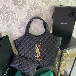 YSL ICARE SHOPPING BAG IN QUILTED LAMBSKIN 698652