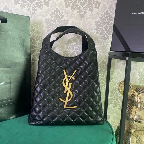 YSL ICARE SHOPPING BAG IN QUILTED LAMBSKIN 698652