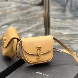 YSL KAIA SMALL SATCHEL IN SMOOTH LEATHER 619740