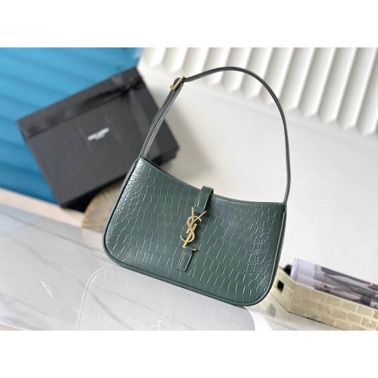 YSL LE5A7 Crocodile Pattern Handbag 657228