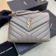 YSL LOULOU Y-Quilted Leather Flap Envelope Bag 392277