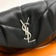 YSL LOULOU Quilted Sheepskin Cloud Pillow Bag 577476