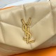 YSL LOULOU Quilted Sheepskin Cloud Pillow Bag 577476