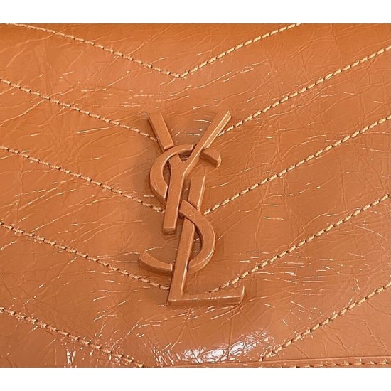 YSL NIKI Vintage Leather Messenger Bag 633158