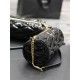 YSL SADE Mini Quilted Patent Leather Tubular Bag 699703