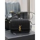 YSL SOLFERINO Square Patent Suede Shoulder Bag 634305