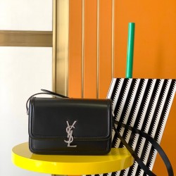 YSL SOLFERINO MEDIUM SATCHEL IN BOX LEATHER BAG 634305