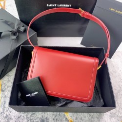 YSL SOLFERINO MEDIUM SATCHEL IN BOX LEATHER BAG 634305