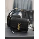 YSL SOLFERINO Square Patent Suede Shoulder Bag 634306