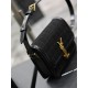 YSL SOLFERINO Square Patent Suede Shoulder Bag 634306