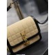 YSL SOLFERINO Square Patent Suede Shoulder Bag 634306