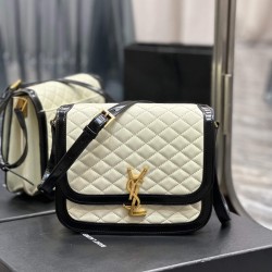 YSL SOLFERINO Quilted Lambskin Diamond Tofu Bag 733704