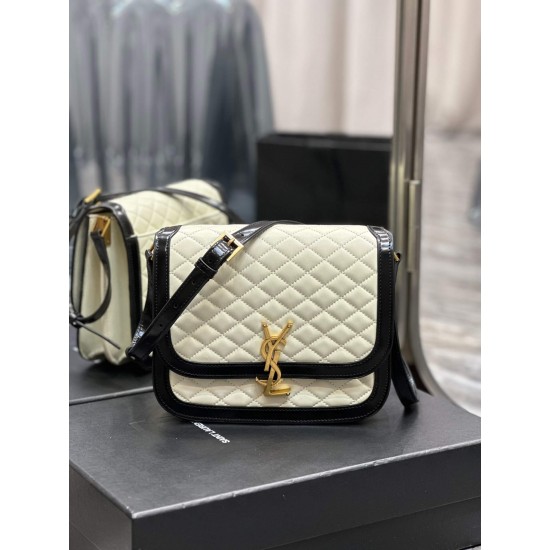 YSL SOLFERINO Quilted Lambskin Diamond Tofu Bag 733704