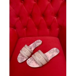 DIOR DWAY SLIDE Embroidered Cotton