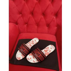 DIOR DWAY SLIDE Embroidered Cotton