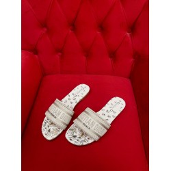 DIOR DWAY SLIDE Embroidered Cotton