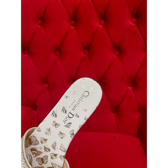 DIOR DWAY SLIDE Embroidered Cotton