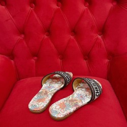 DIOR DWAY SLIDE Embroidered Cotton