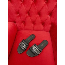 DIOR DWAY SLIDE Embroidered Cotton