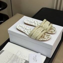 DIOR DWAY SLIDE Embroidered Cotton