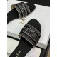 DIOR DWAY SLIDE Embroidered Cotton