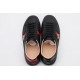 GUCCI Ace Bee-Embroidered Sneakers Black Leather Ace Embroidered Sneakers 