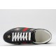 GUCCI Ace Bee Sneakers Black Leather Ace Embroidered Sneakers